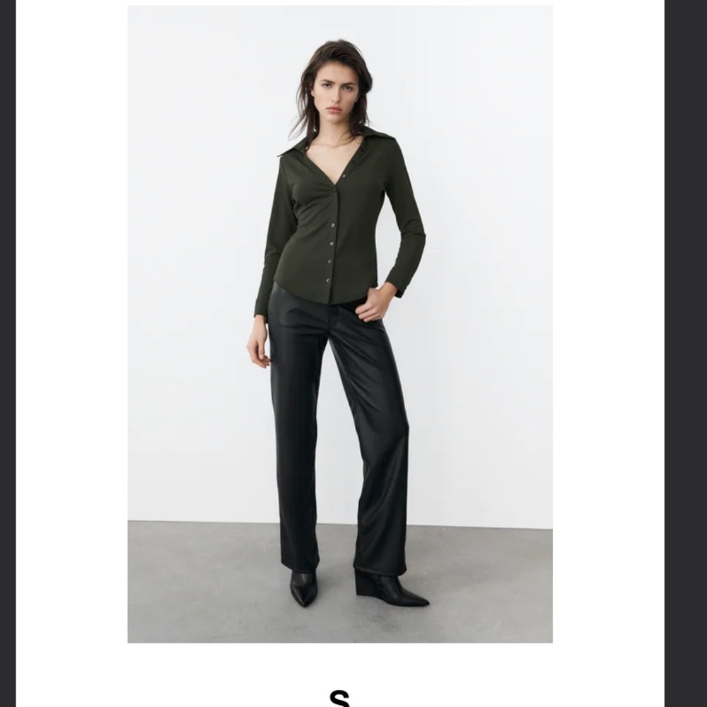 Fitted Knot Button Down Zara Blouse